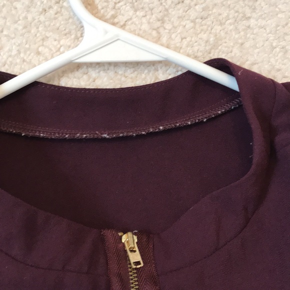 L’AUTRE CHOSE Plum Peplum Top - Picture 7 of 9